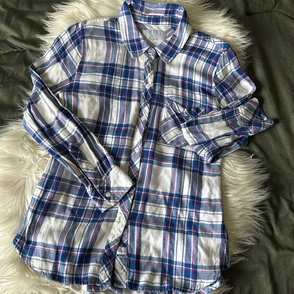 A n t h r o p o l o g i e • Rails plaid coastal cowgirl button down - Picture 3 of 9